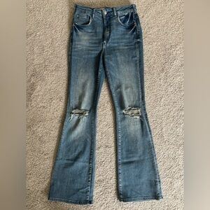 Pilcro The Icon Distressed Flare Women Jeans